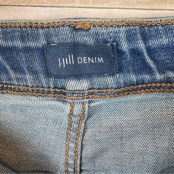 J Jill Denim‎ Jean Bermuda Shorts Womens Plus Size 28 Blue Stretch Whiskering - Picture 5 of 11